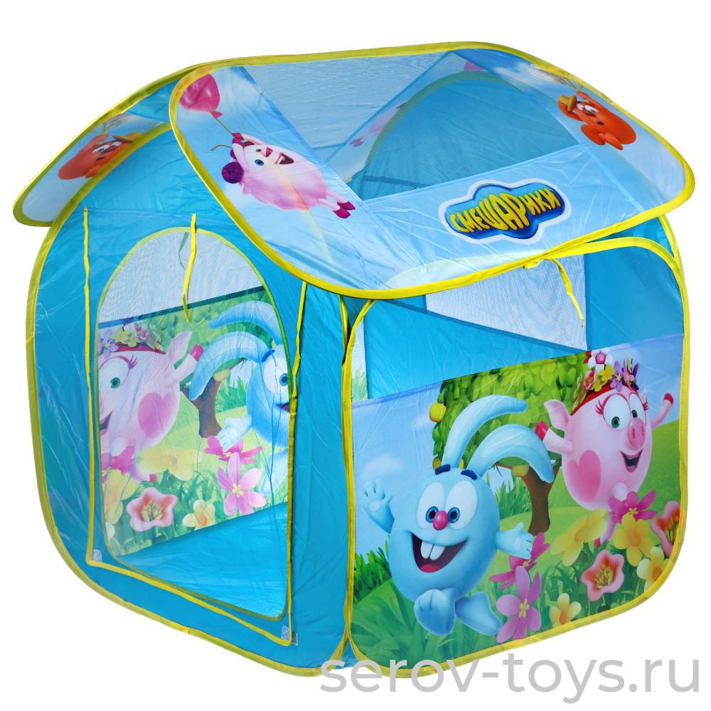Палатка Домик игровой GFA-SMESH-R Смешарики 83 х 80 х 105см в сумке