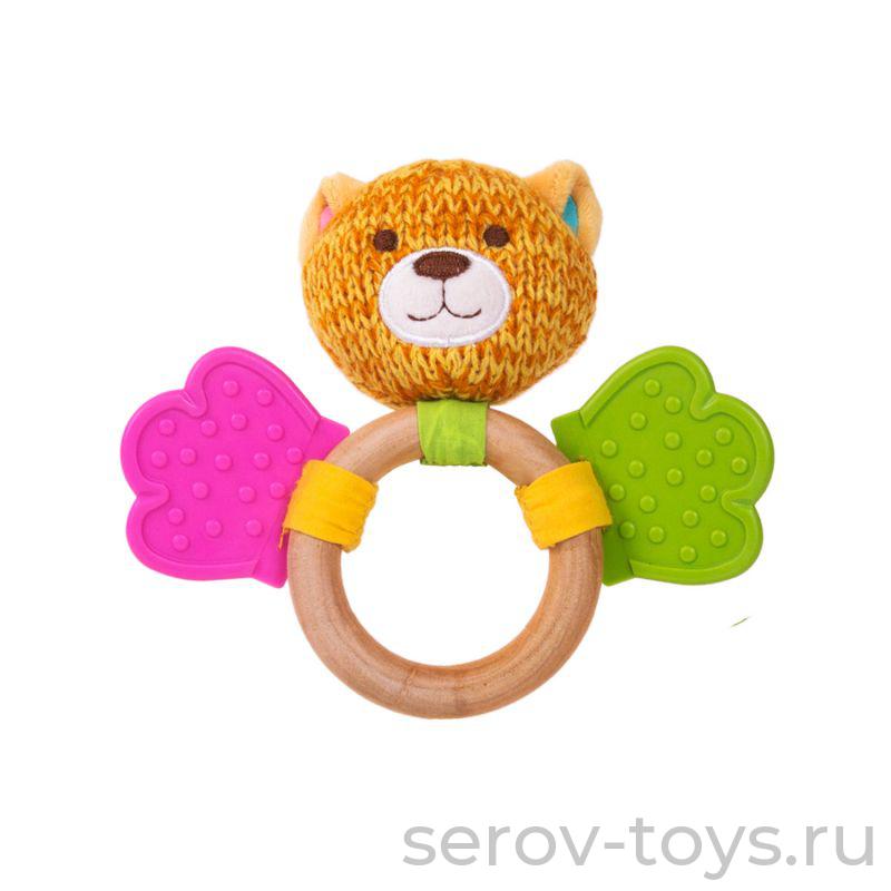 Игрушка-погремушка Котик Эко мордочка 17HSE01CT Happy Snai