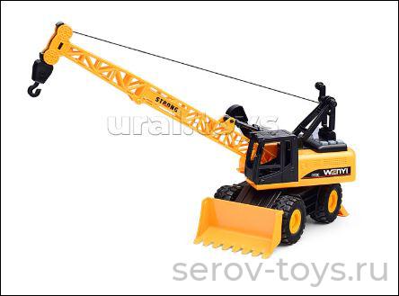 Машина инерц 1:14 WY1140A Кран-бульдозер свет звук Wenyi