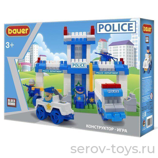 Конструктор Полиция 631 Полицейский участок 127 дет Bauer