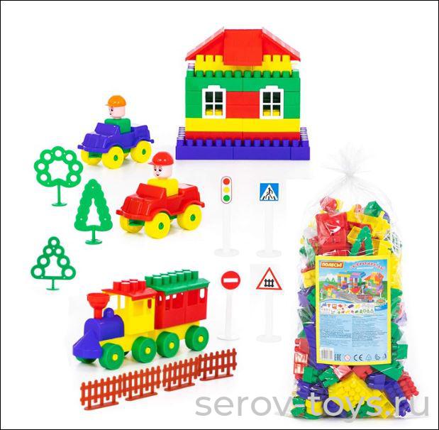 Конструктор Строитель 36124 181эл. в пак. ПОЛЕСЬЕ