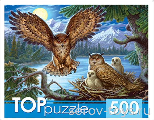 Пазл 500 Ночные совы ХТП500-4218 Рыжий кот