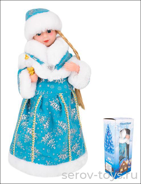Снегурочка 16-16-ELSNN с фонариком русс.озвуч 40см 141V-80 в кор