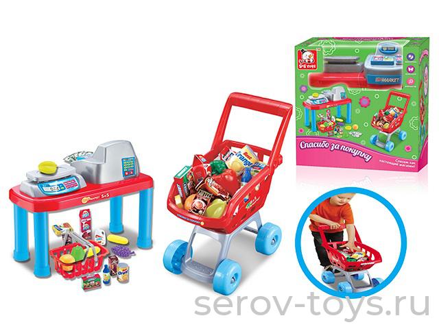 Тележка с продуктами 647625 в коробке 33*20*34