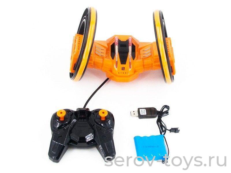 Машина р/у 5588-606 Перевертыш для трюков на аккум USB свет эфф в кор JUNFA