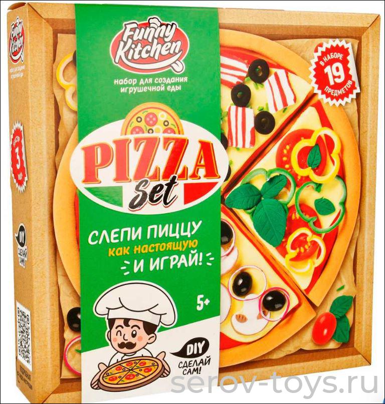 Набор ДТ Slime Лаборатория SS500-40214 Смешная кухня Пица в кор