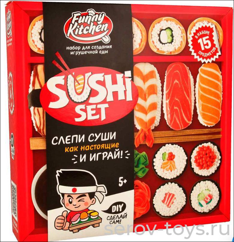 Набор ДТ Slime Лаборатория SS500-40213 Смешная кухня Суши Сэт в кор