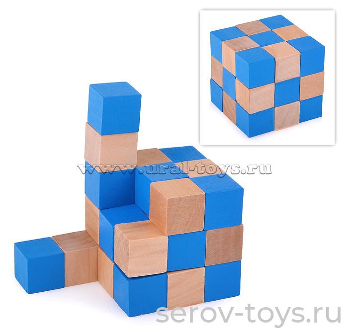 Конструктор деревянный D0396 Логика 6*6*6 см