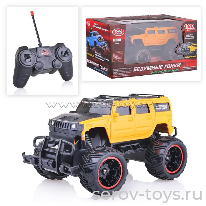 Машина р/у 9809-01/02 Безумные гонки в ассорт на аккум в кор