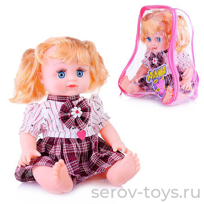 Кукла 5504 Алина озвуч 32см в рюкзаке