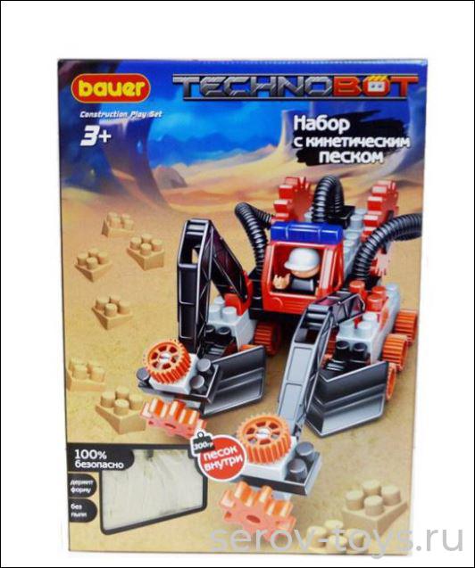Конструктор Technobot 804 Робот с пилотом с кинетическим песком Bauer
