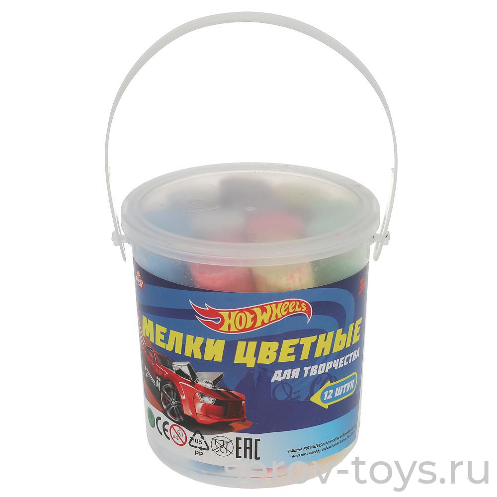 Мелки цветные Хот Вилс MELBUCKET12-HW 6 цветов в ведре Мульти Арт