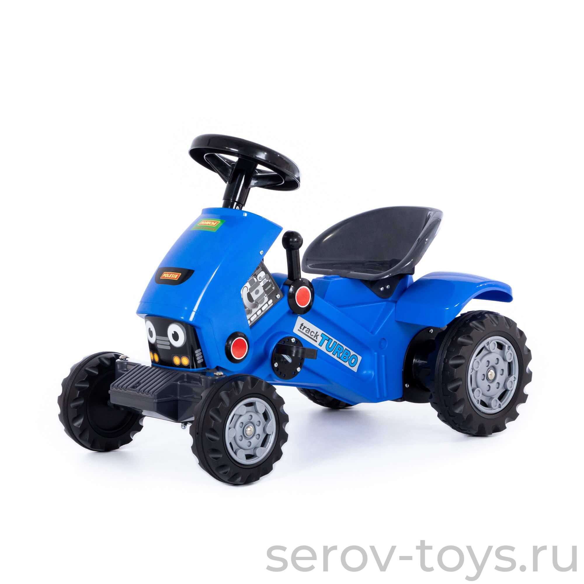 Каталка - трактор с педалями Турбо - 2 84644 до 50 кг Синяя