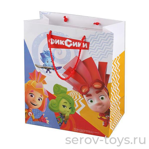 Пакет подарочный Фиксики 33*46*20см глянцевый в уп 12шт Играем вместе