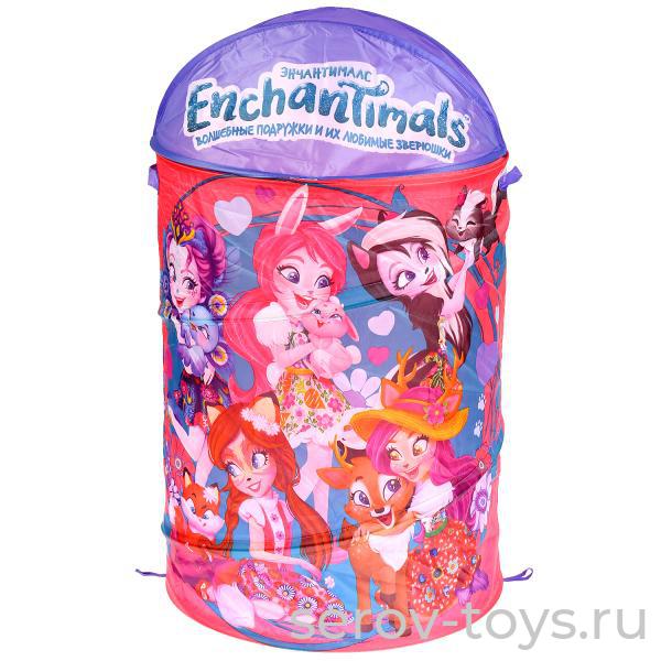Корзина для игрушек XDP-17921-R Enchantimals 43*60см Играем вместе