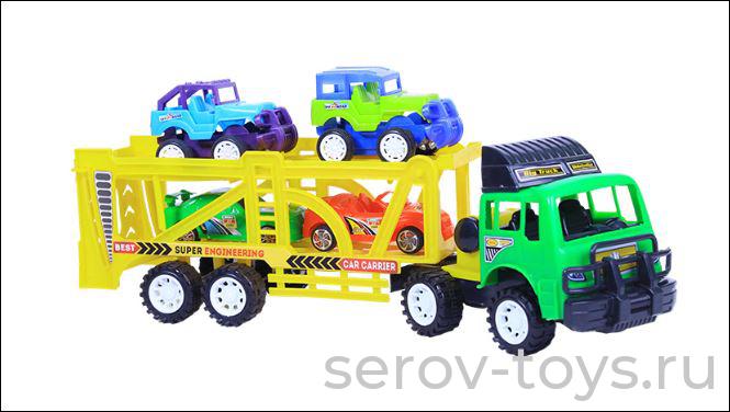 Автовоз с машинами TB-078 в сетке