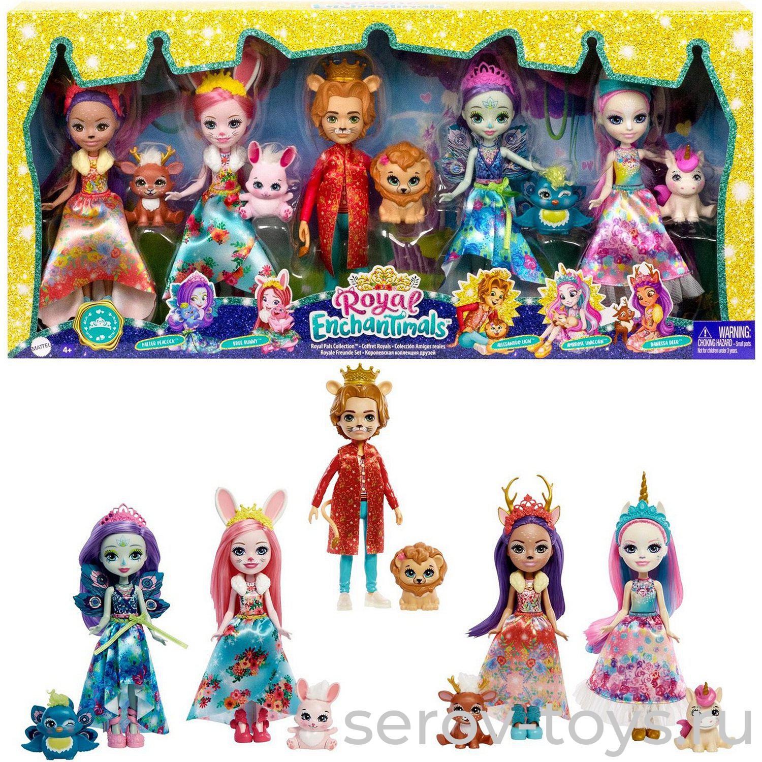 Enchantimals Кукла GYN58 Королевские друзья куклы с питомцами (Бри Кроля)