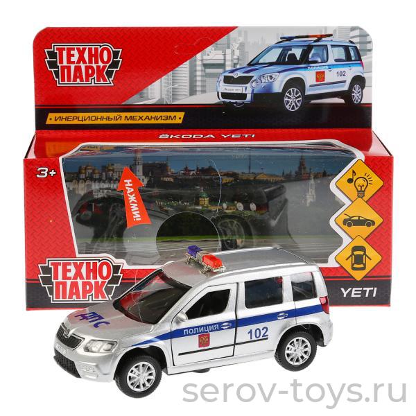 Модель Технопарк SKODA YETI-P-SL Полиция свет звук в кор
