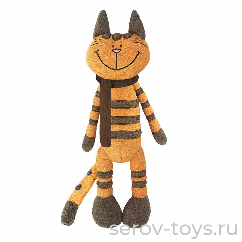 Рыжий Кот Полосатик в Шарфике 33 см MT-MRT012201-33 Maхi Toyz