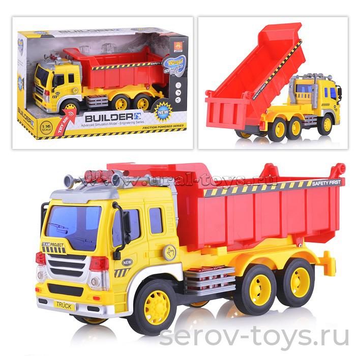 Машина инерц 1:16 WY301S Самосвал свет звук Wenyi