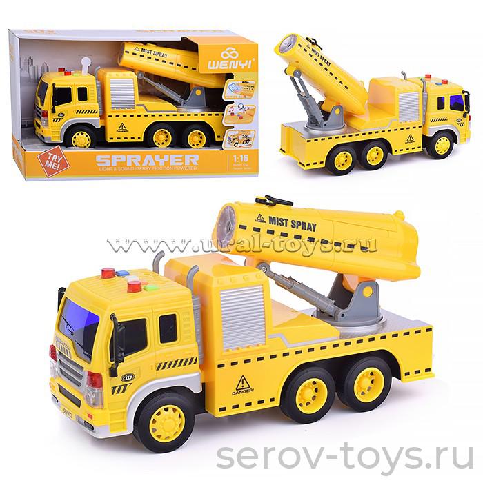 Машина инерц 1:16 WY352B Спецтехника Опрыскиватель свет звук Wenyi