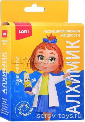 Набор Химические опыты Оп-109 Несмешивающиеся жидкости Сине-желтая Lori