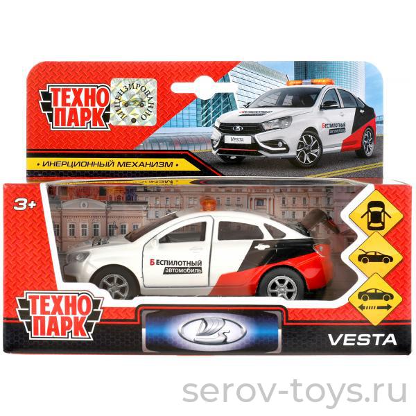 Модель Технопарк LADA vesta SB-16-40-SD-WB Беспилотный автомобиль в кор