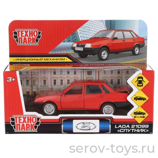 Модель Технопарк LADA Ваз-21099 Спутник 21099-12MAT-RD Красная в кор