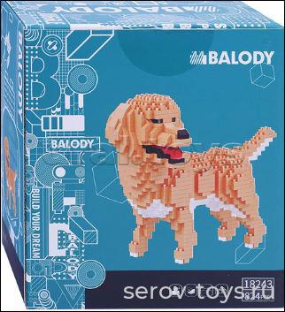 Конструктор 3D 18243 Золотистый ретривер 824 дет в кор Balody