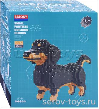 Конструктор 3D 18244 Такса 836 дет в кор Balody