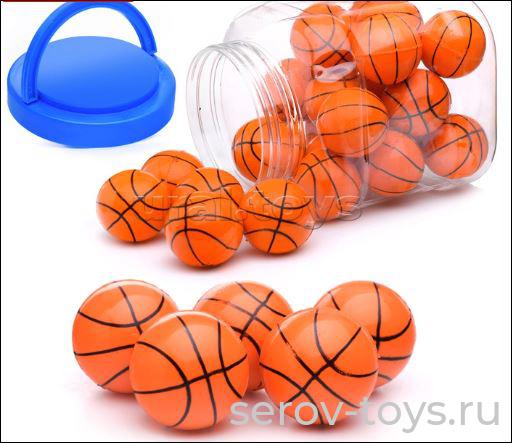 Мяч 42,5 мм каучук Баскетбол 00-2411