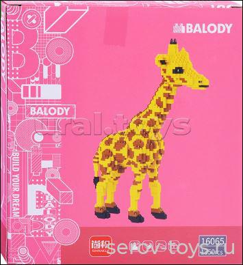 Конструктор 3D 16065 Жираф 1350 дет в кор Balody