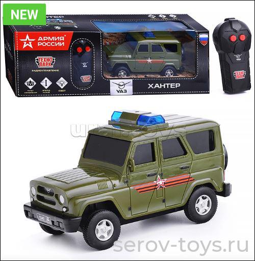 Машина Технопарк р/у UAZ HUNTER Армия России HUNTER-15RCARR-GN на бат в кор