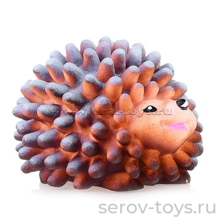 Рез. Ёжик Шуша РЕЗИ-08 массажный 10см пищит в пак