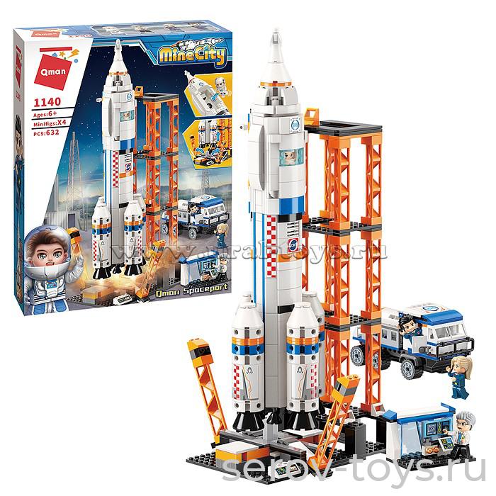Конструктор Qman 1140 Запуск космического корабля 632дет