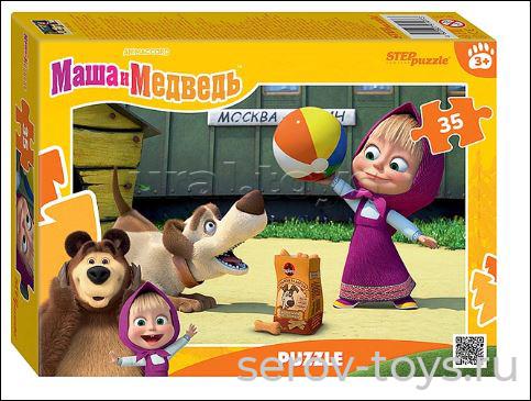 Пазл 35 Маша и Медведь Лесные истории 91477 Степ
