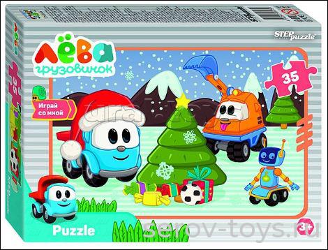 Пазл 35 Грузовичок Лёва Друзья 91475 Степ
