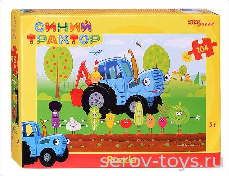 Пазл 104 Синий трактор 82267 Степ