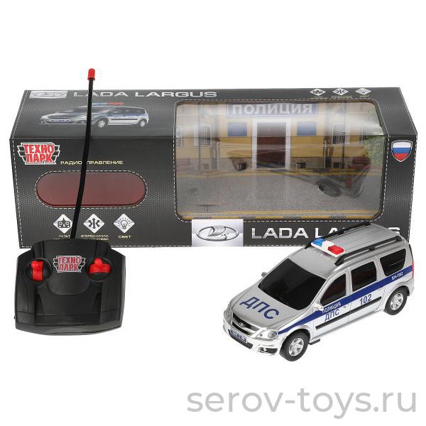 Машина Технопарк р/у LADA LARGUS Полиция LADALARGUS-18LPOL-GY на бат в кор