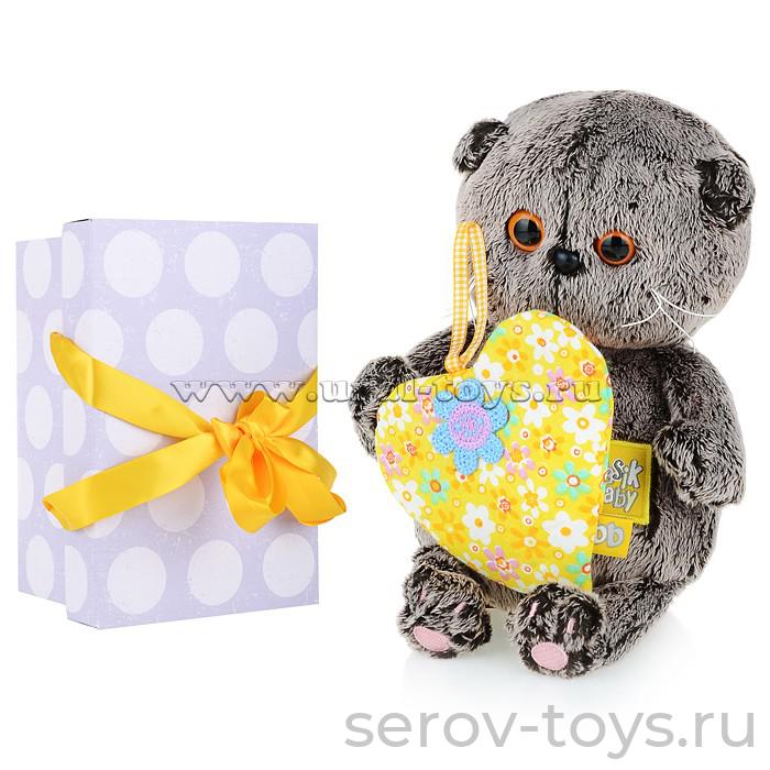 Басик BABY с желтым сердечком 20см BB-055 Budi Basa