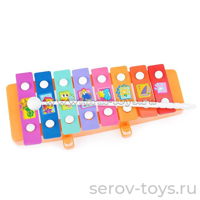 Металлофон мал 3006  в пак 8 тонов