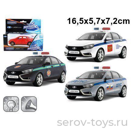 Модель 1:36 Lada Vesta 65284 Силовые структуры свет, звук