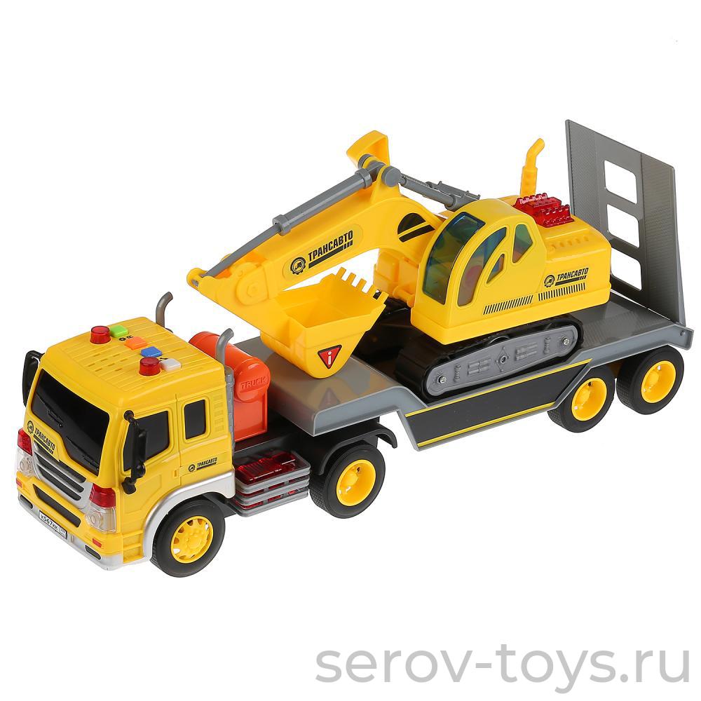 Машина инерц 1:16 WY571A Тягач с бульдозером свет звук Wenyi