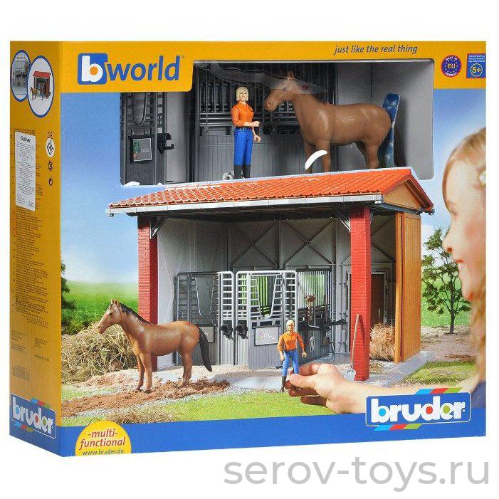 Конюшня 62-520 с всадницей и лошадью