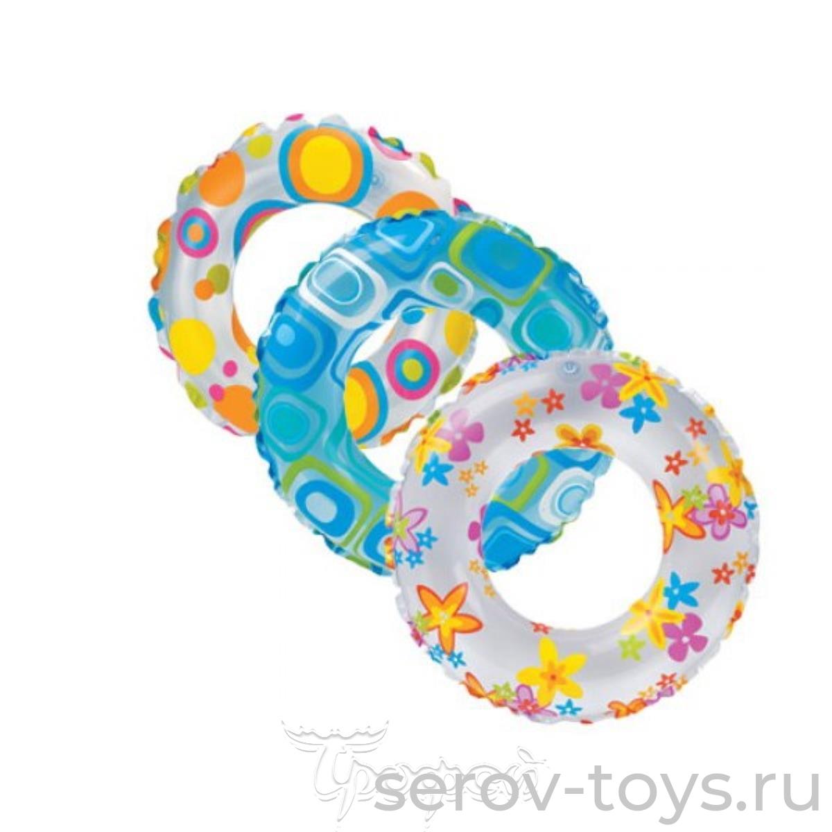 Круг надувной 59230 в ассорт 51см 3-6лет в пак