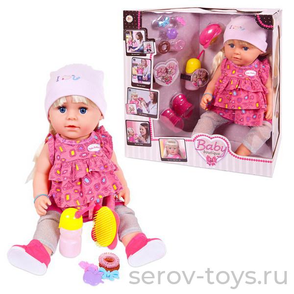 Кукла PT-00982 45 см (шарнирная) пьёт и ходит на горшок с акс в кор (милая сестрёнка)  Baby boutique