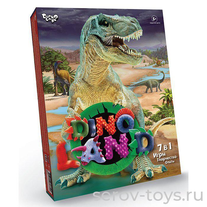 АКЦИЯ с 27.01.2024 Игра 7 в 1 серии Dino Land DL-01 Игры+творчество для мальчиков Danko Toys
