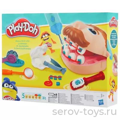 PD Набор пластилина В5520 Доктор Зубастик (5 банок, 280 гр) на бат