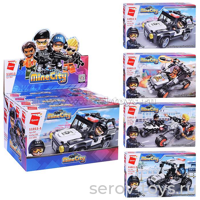 Конструктор Qman 11011 Полиция шоубокс 4шт