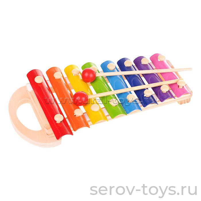 Деревянная игрушка Металлофон в кор D0160 Щепочка